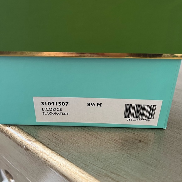 Kate Spade Liquorice Lipstick Black Patent Pumps size 8 - Picture 5 of 7